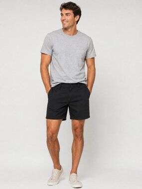 Outerknown Men's Shorts Size 28 Black Polyester Spandex 8" Inseam OK